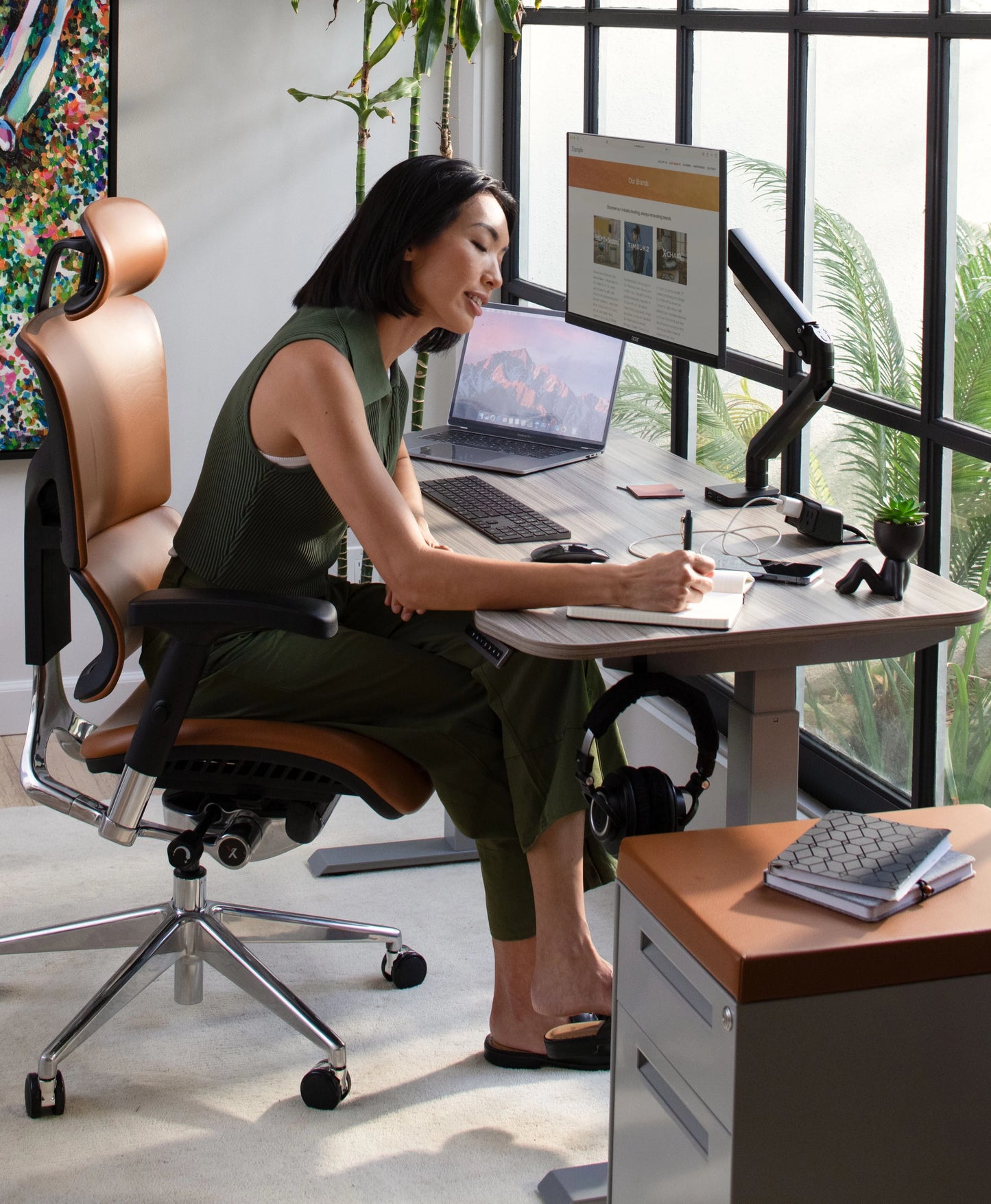 X-Desk Rise with Concave Top