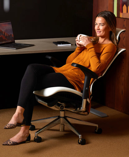 Refurbished X4 Leather Executive Office Chair - Standard Width