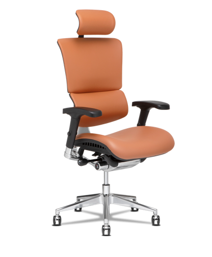Refurbished X4 Leather Executive Office Chair - Extended Width