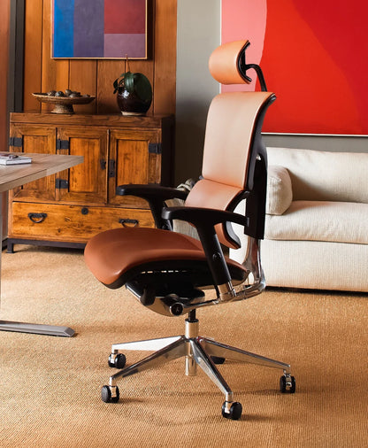 Refurbished X4 Leather Executive Office Chair - Extended Width