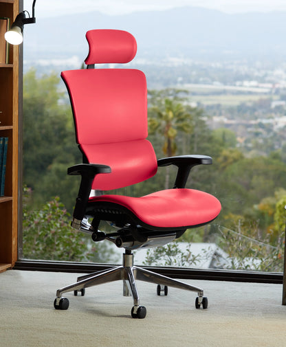 Refurbished X4 Leather Executive Office Chair - Extended Width