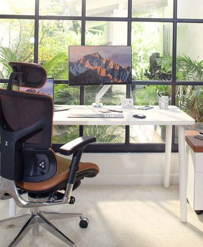 X-Desk Studio with Angled Legs